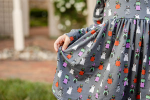 Halloween Kitty Cat Fall Dress