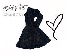 Load image into Gallery viewer, Black Sparkle Winter Velvet