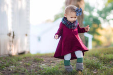 Load image into Gallery viewer, Burgundy Fall Tunic Dress