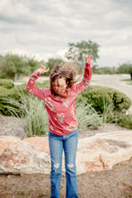 Load image into Gallery viewer, Burgundy Floral Fall Sweater