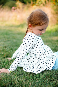 Polka Dot Fall Peplum