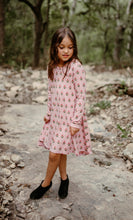 Load image into Gallery viewer, Pink Fall Floral Tunic Dress