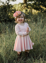 Load image into Gallery viewer, Baby Pink Fall Twirl Dress