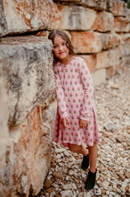 Load image into Gallery viewer, Pink Fall Floral Tunic Dress