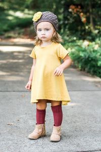 Mustard Fall Tunic Dress