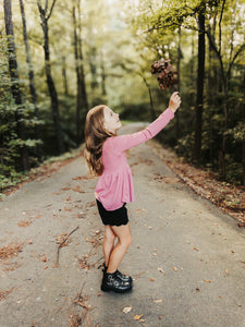 Blush Long Length Fall Peplum