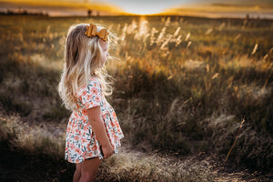 Sunset Fall Floral Peplum