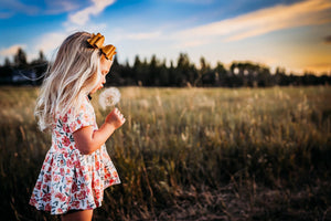 Sunset Fall Floral Peplum